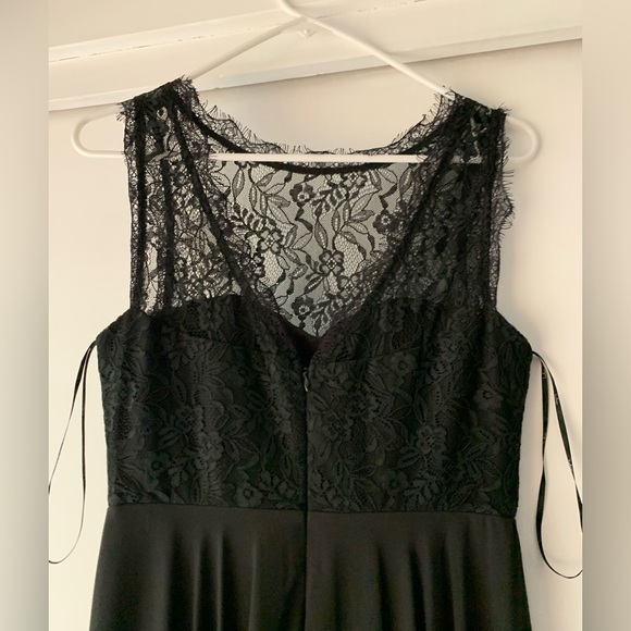 Lulu’s Divine Evening Black Lace Chiffon Maxi Dress - Picture 4 of 7